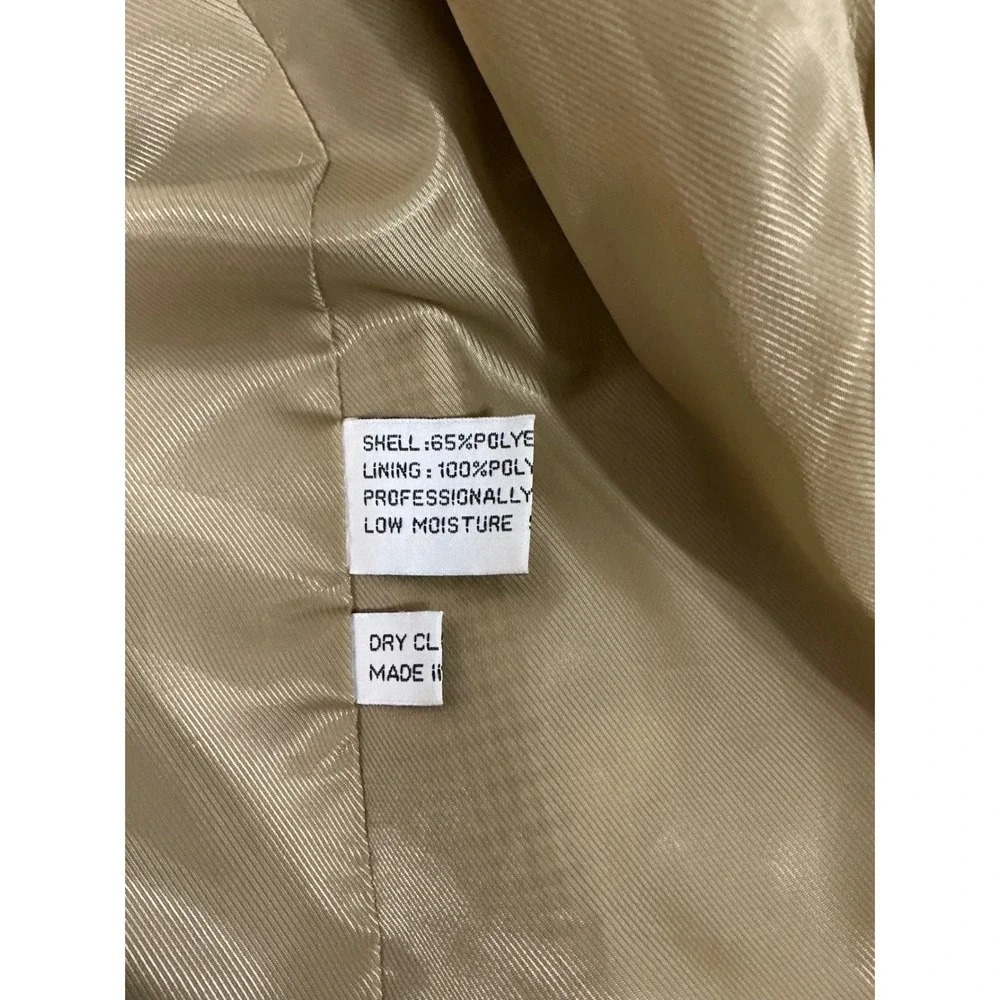 Linea‎ Uomo VTG Houndstooth Blazer Tan Men 44L Classic Tailored Old Money Luxe